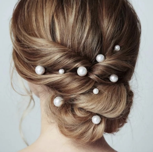 Pearl Hair Pins - Picture 2 of 3